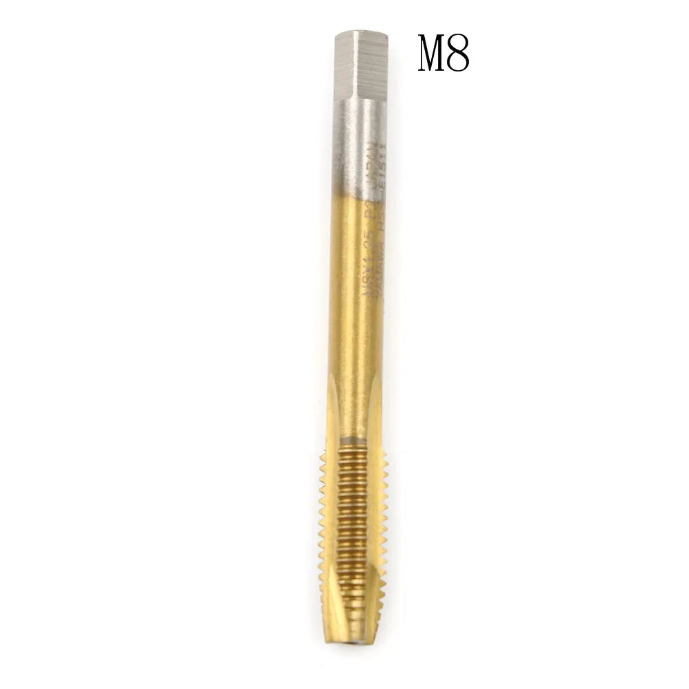 M2/M2.5/M3/M3.5/M4/M5/M6/M8 HSS Metric Straight Flute Thread Screw Tap Plug Tap Qme M8