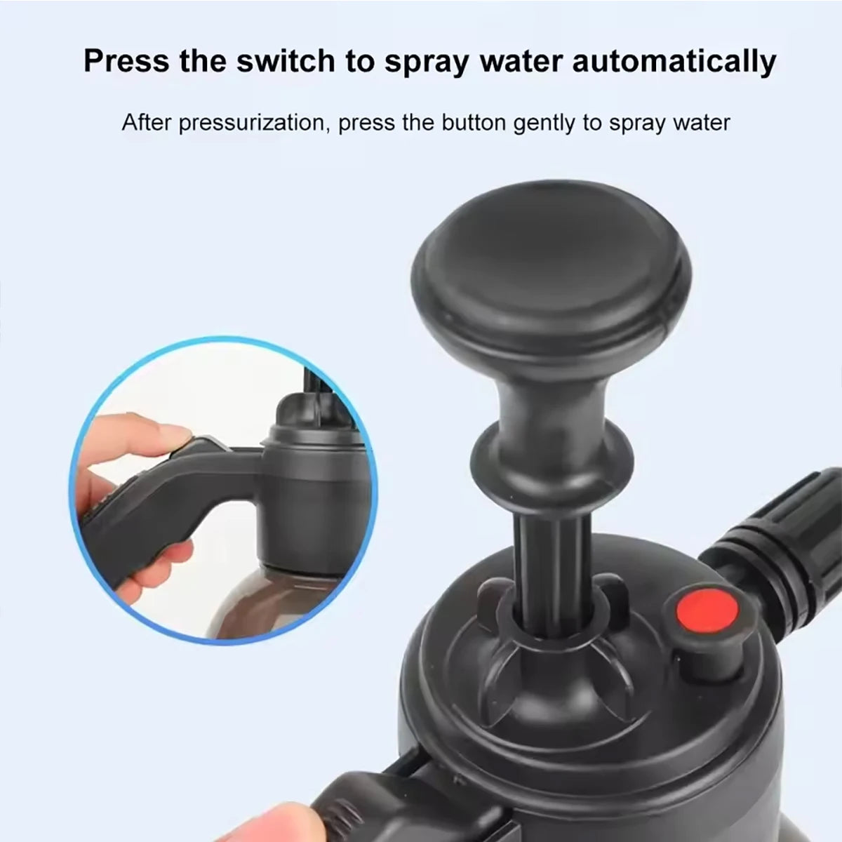 Foam Sprayer Car Wash Hand-held Watering Can Air Pressure Plastic Qme