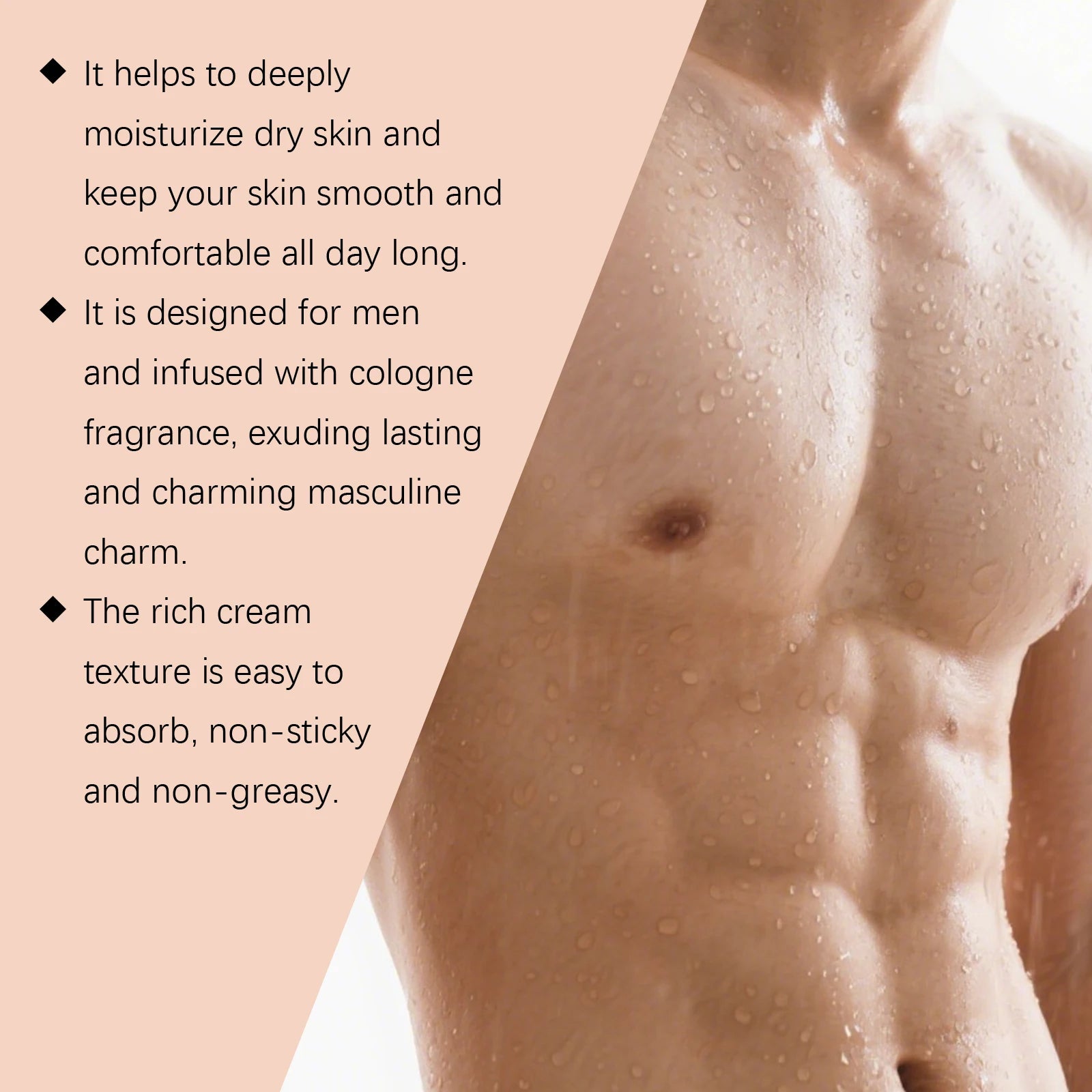 Men's Moisturizing Cream Moisturizing Nourishing Dry Skin Nourishing Soft Smooth Skin Daily Hydration Non Greasy Fast Absorption Qme