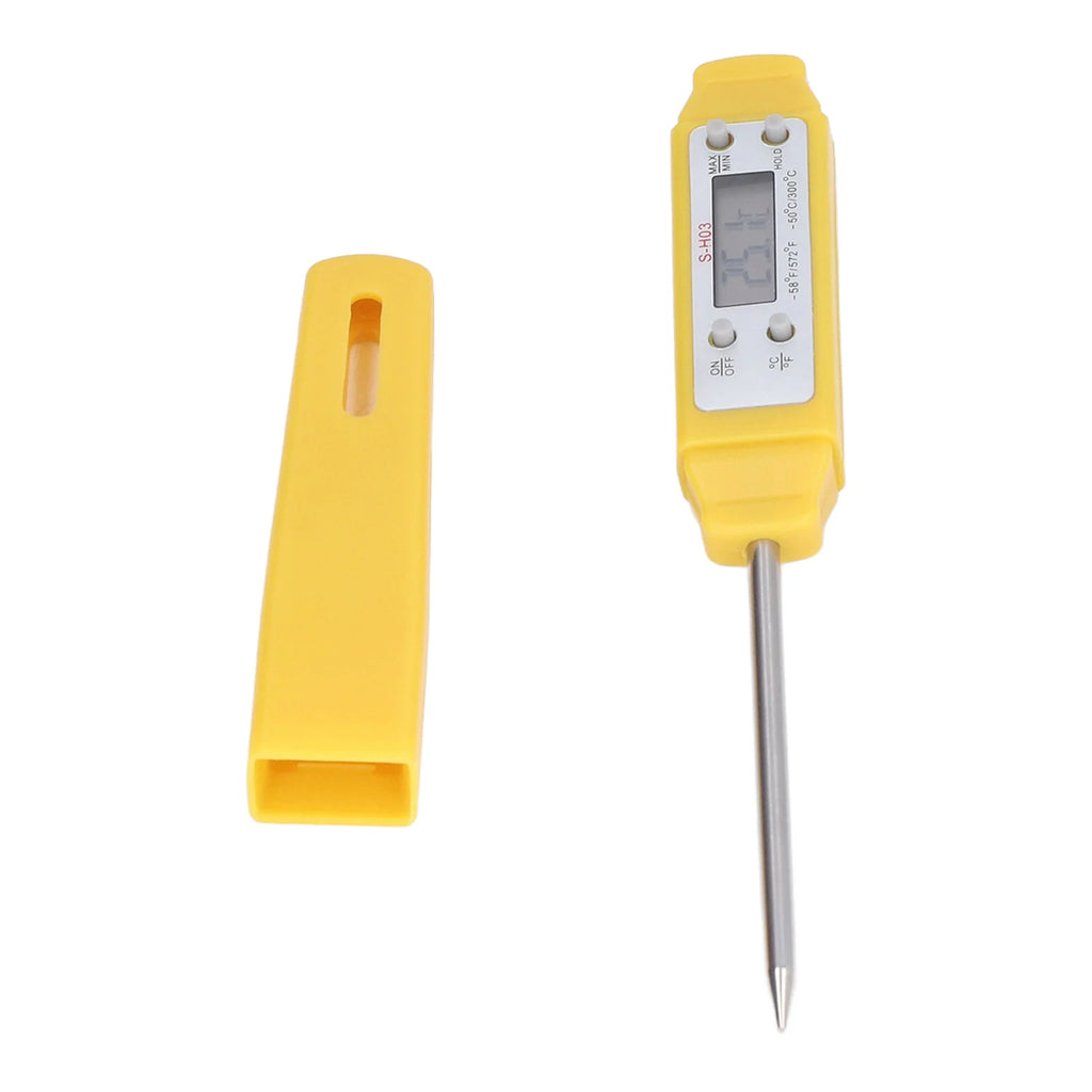 Digital Kitchen Food Thermometer Stainless Steel Electronic Temperature Gauge Tool Thermometer For Milk BBQ Meat Cooking Qme