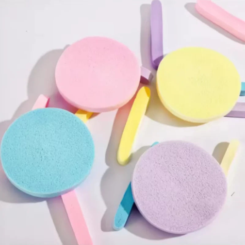 Compressed Face Wash Sponge Kit Ultra Soft Reusable Travel Friendly Perfect for Cleansing Makeup Removal Mask Application Qme