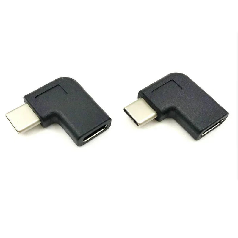 5pcs 90 Degree Right Angle USB 3.1 Type C Male To Female Converter USB-C Adapter for Samsung Huawei Smart Phone Portable Qme