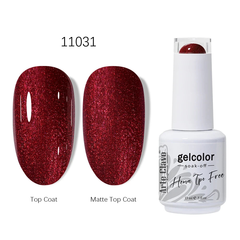 Arte Clavo Red Series Gel HEMA TPO Nail Polish Winter Dark Art