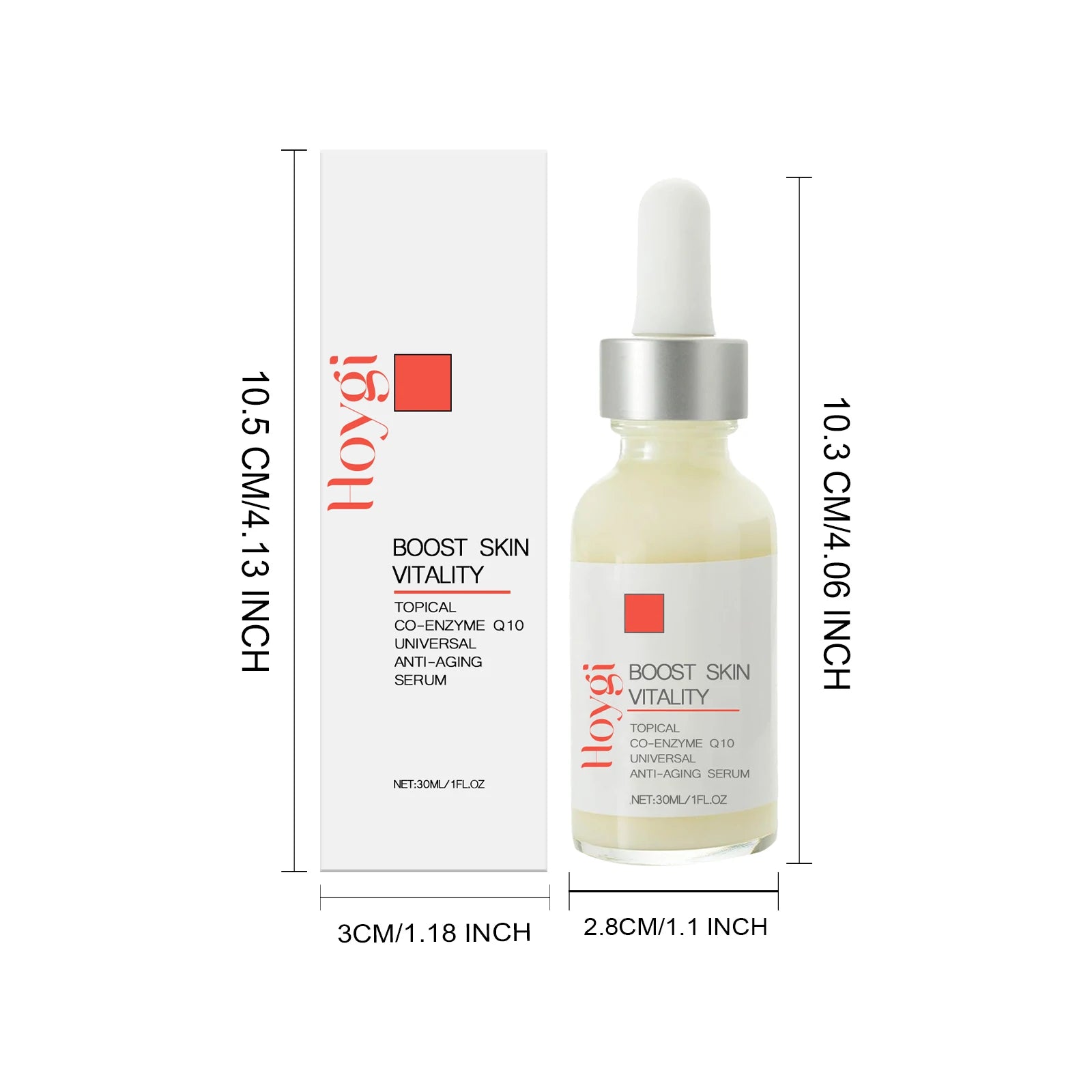 Face & Neck Firming Serum Deep Nourish Fade Fine Lines Lifting Tighten Skin Topical Co-Enzyme Q10 Universal Anti-Aging Serum Qme