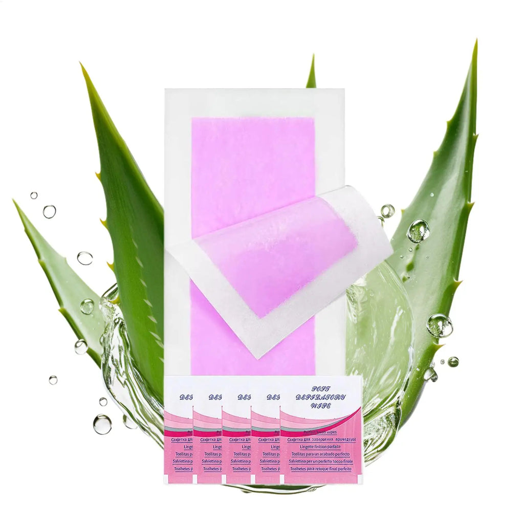 Professional Hair Removal Wax Strips Facial Waxing Wipe Sticker Qme