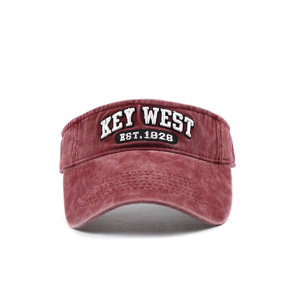Unisex Embroidery Empty Top Baseball Caps Outdoor Adjustable Casual Hip Hop Hat Ball Sports Running Climbing Sunscreen Hat Qme