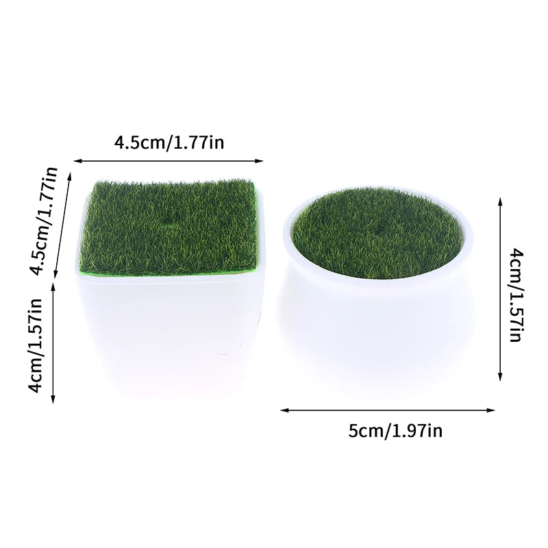 Thickened Balcony Fake Flowers Flower Pot Bonsai Ornament Arrangement Qme