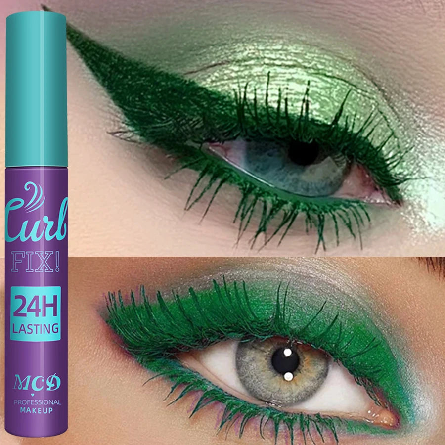 Colorful Slender Mascara Waterproof Fast Drying Curling Eyelashes Qme