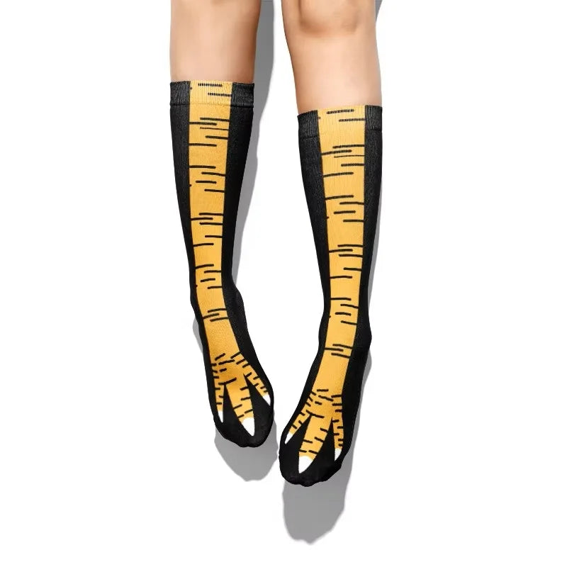 3D Funny Creative Chicken Foot Claw Women Socks Novelty Animal Toes Qme
