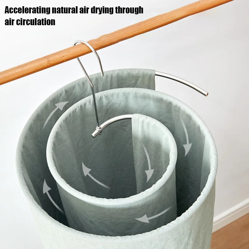 Drying Quilt Artifact Spiral Clothes Rack Circular Folding Balcony Qme