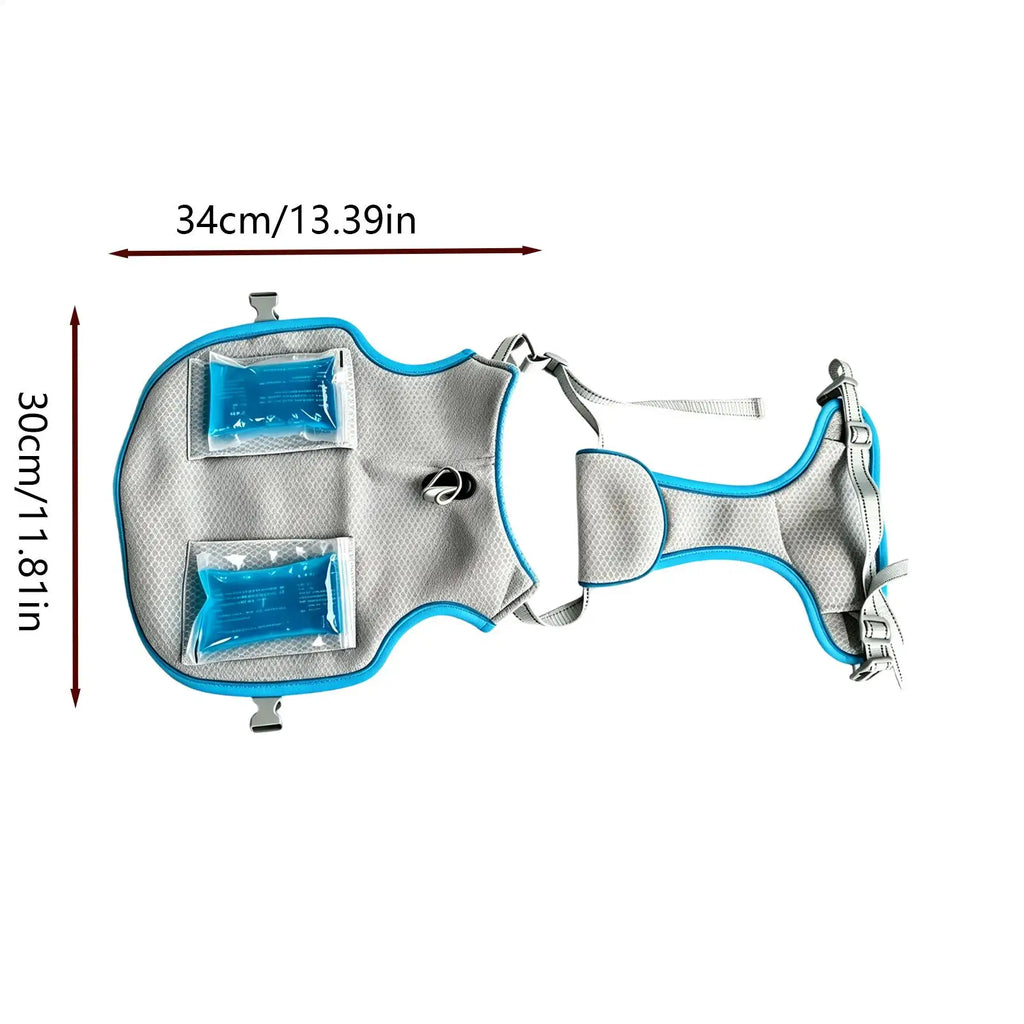 Dog Cooling Shirt Breathable Evaporative Mesh Clothes Summer Heat Relief Puppy Shirt For Small Medium Large Home Travel Beach Qme