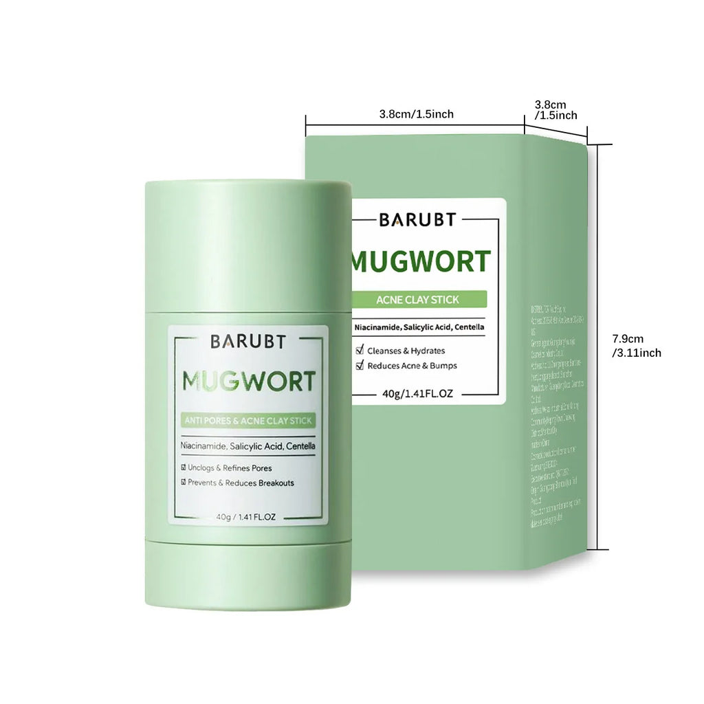 Mugwort Acne Clay Stick Niacinamide Salicylic Acid Face Mask Deep Qme 40g