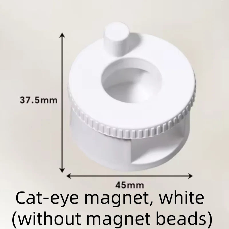 Rotating Automatic Glass Bead Cat's Eye Magnet Beginner Friendly Super Strong Magnet Rotating Cat Eye Nail Magnet Qme 1pcs white 1