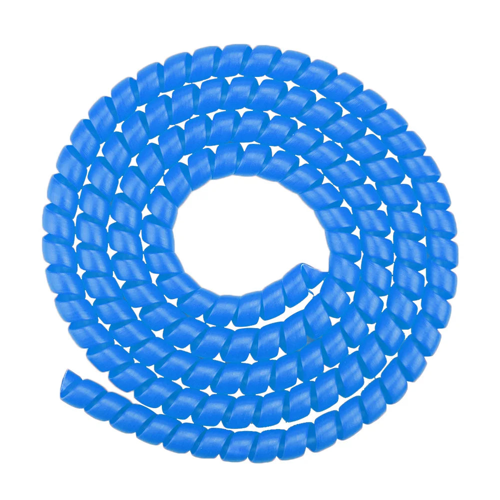 1.3m Line Spiral Winding Cable Wire Cover Wear-resistant for M365 PRO 2 Universal Line Organizer Pipe Protection Spiral Wrap Qme Blue