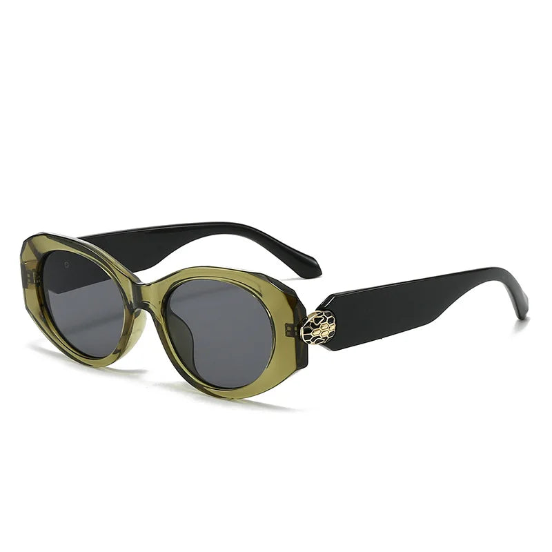 Irregular Y2K Cat Eye Sunglasses Women for Men Luxury Brand Designer Vintage Sun Glasses Sexy Ladies Shades UV400 Qme 03