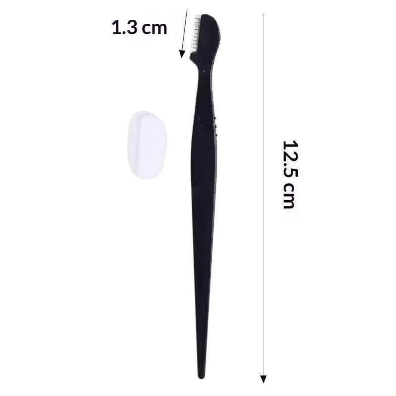 Precision Straight Handle Eyebrow Trimmers 2 3 Round Head Grooming Qme