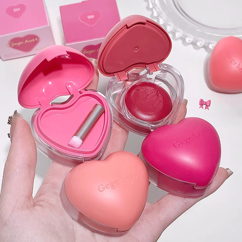 Gegebear Love Lip Cheek Cream Matte Powder Soft Valentine's Day Qme