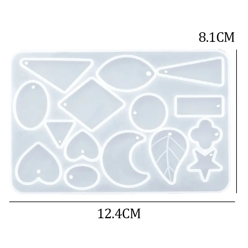 30 Styles Silicone Earring Pendant Resin Molds Jewelry Making Casting