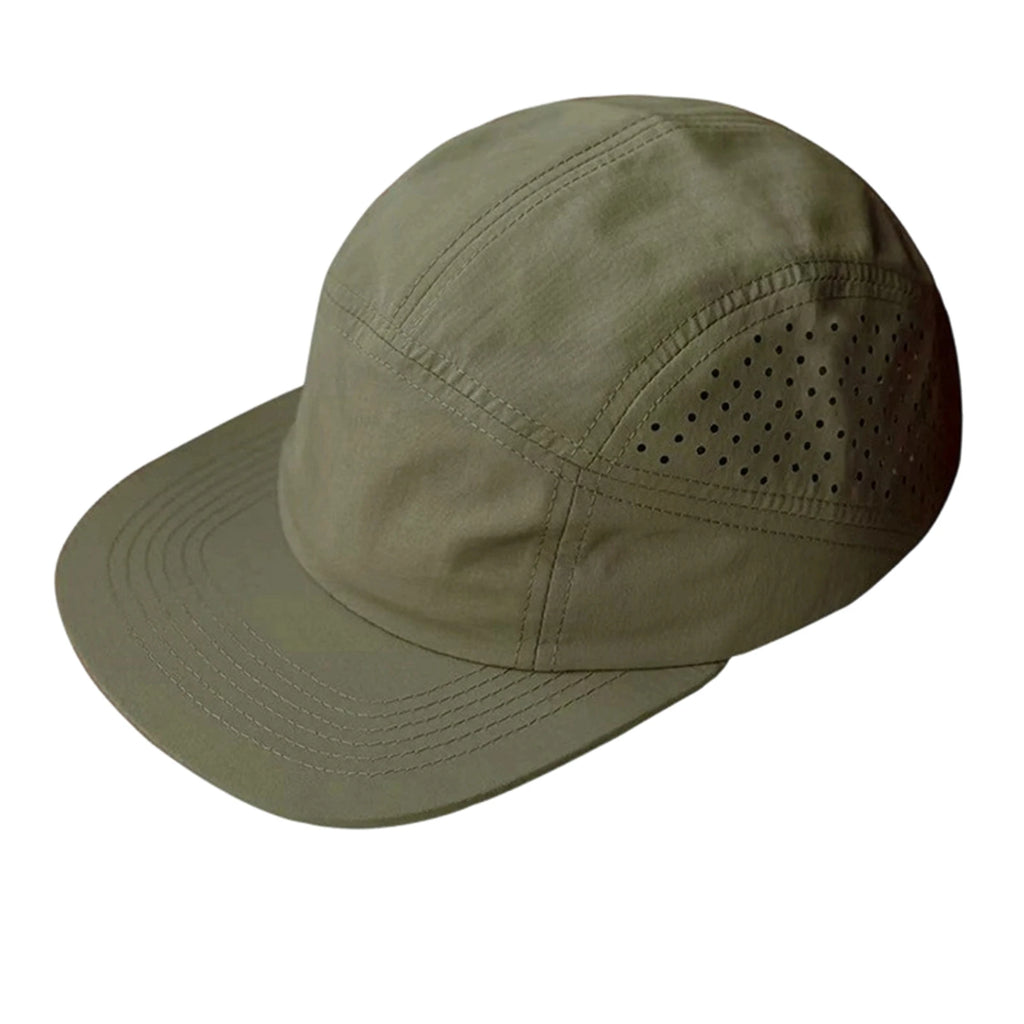 Summer Lightweight Foldable Quick Drying Sun Visor Cap for Men and Women Solid Color Outdoor Protable Hiking Running Hat Qme Army Green One Size