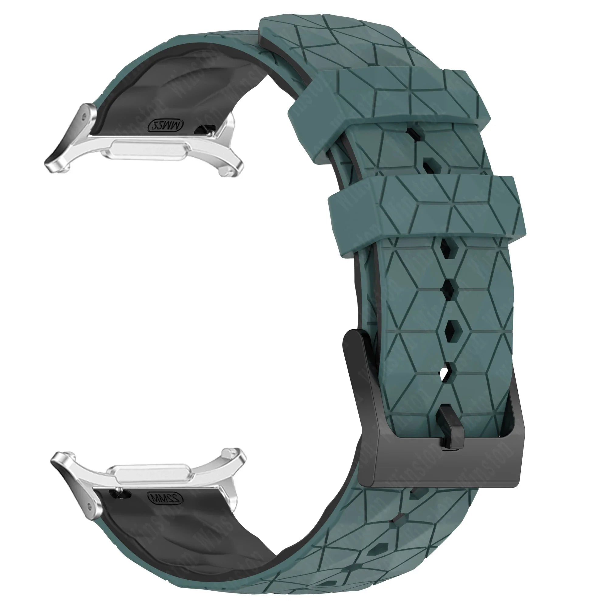 Sports Silicone Strap for Samsung Galaxy Watch 7 Ultra 47mm Soft Watchband Quick Fit Bracelet for Galaxy Watch 7 Ultra Wristband Qme OliveGr Black-S Galaxy Watch 7 Ultra