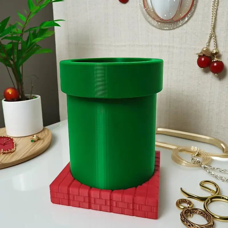 Cartoon Net Red Water Pipe Model 3D Printing Piranha Planter Pencil Qme