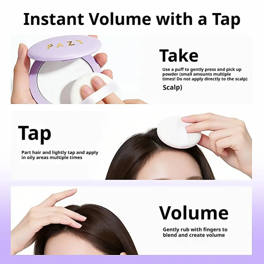 Hair Volumizing & Control Powder - Root Lift, Long-Lasting Fullness, All-Day Styling | Oil-Free & Oil-Control Formula For Women Qme