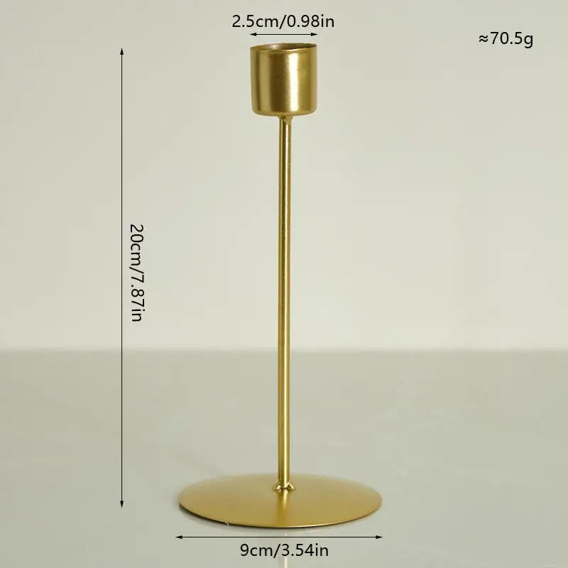Living Room Decor Home Candlestick European Metal Candle Holders Qme A1
