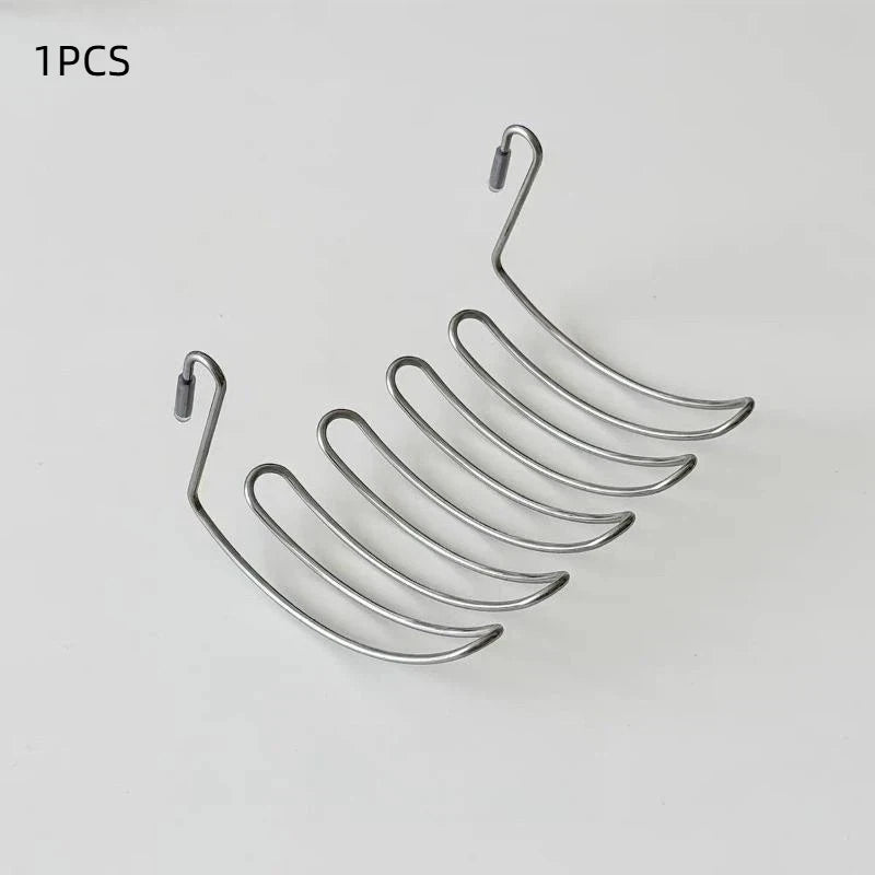 1 Stainless Steel Drain Basket Expansion Small Hanging Rack Storage Qme 1pcs