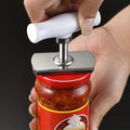 1 kitchen adjustable rotating stainless steel can opener Qme WHITE