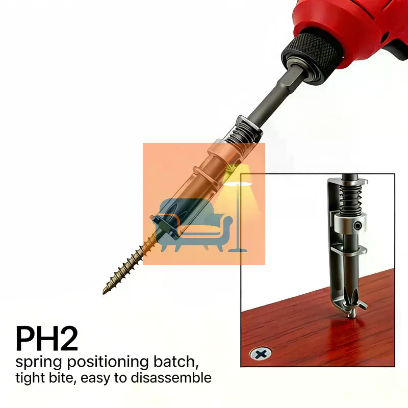 Screw Holder Drill Bit Anti-Drop Screwdriver Bit Fixing Clamp Set Suitable For Electric Drills Adapter Tool DIY Repair Qme