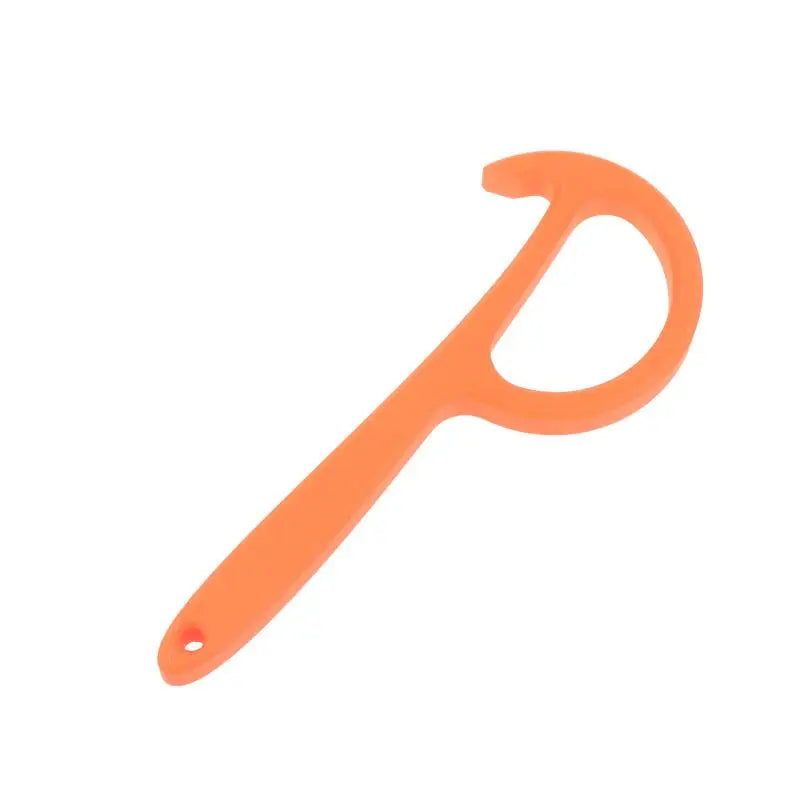 Can Opener Non-slip Handle Plastic Manual Safe Easy Grip Durable Qme Orange