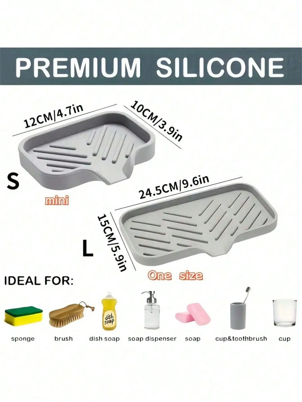 Silicone Drain Rack Kitchen Sink Splash Guard Faucet Handle Drip Qme