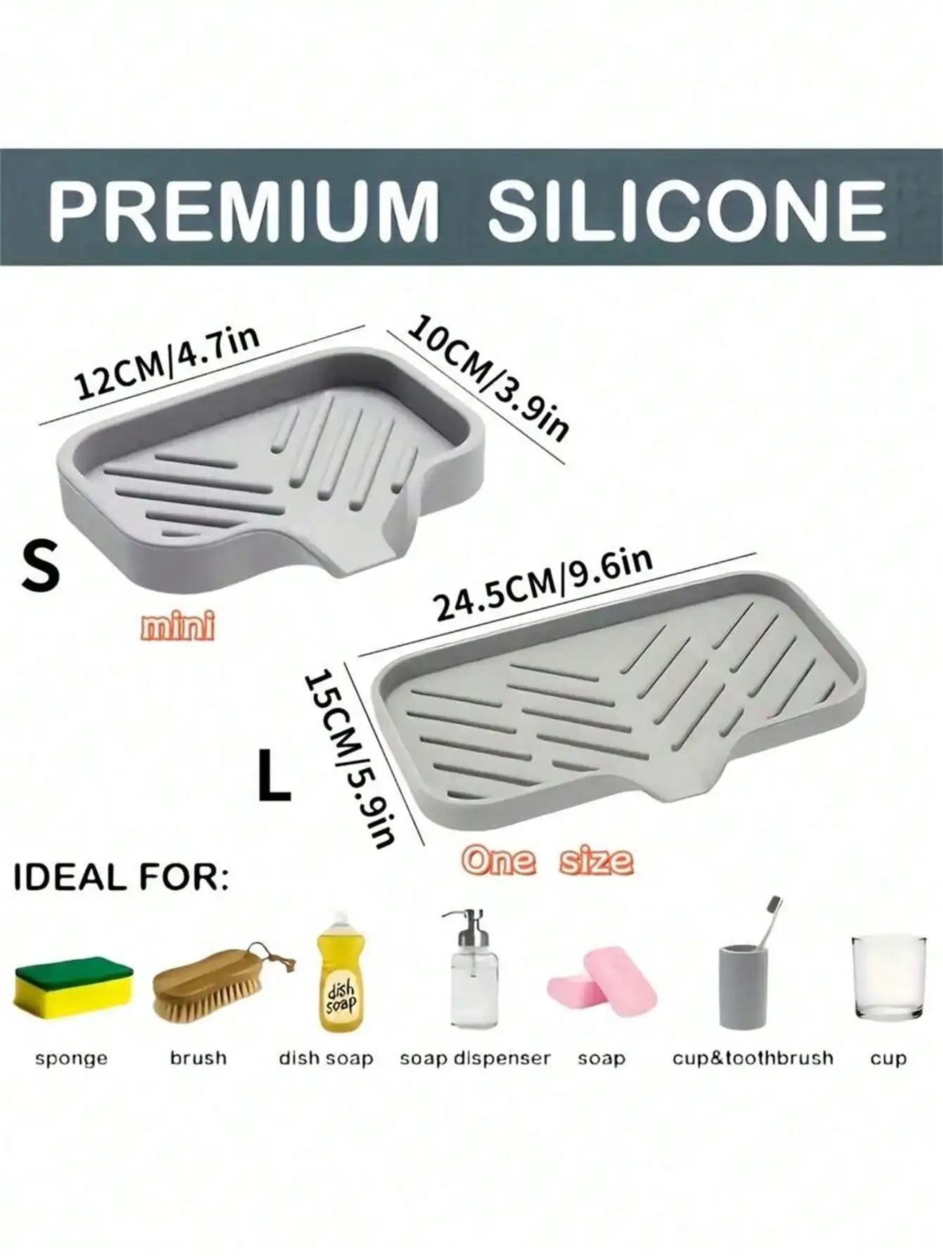 Silicone Drain Rack Kitchen Sink Splash Guard Faucet Handle Drip Qme