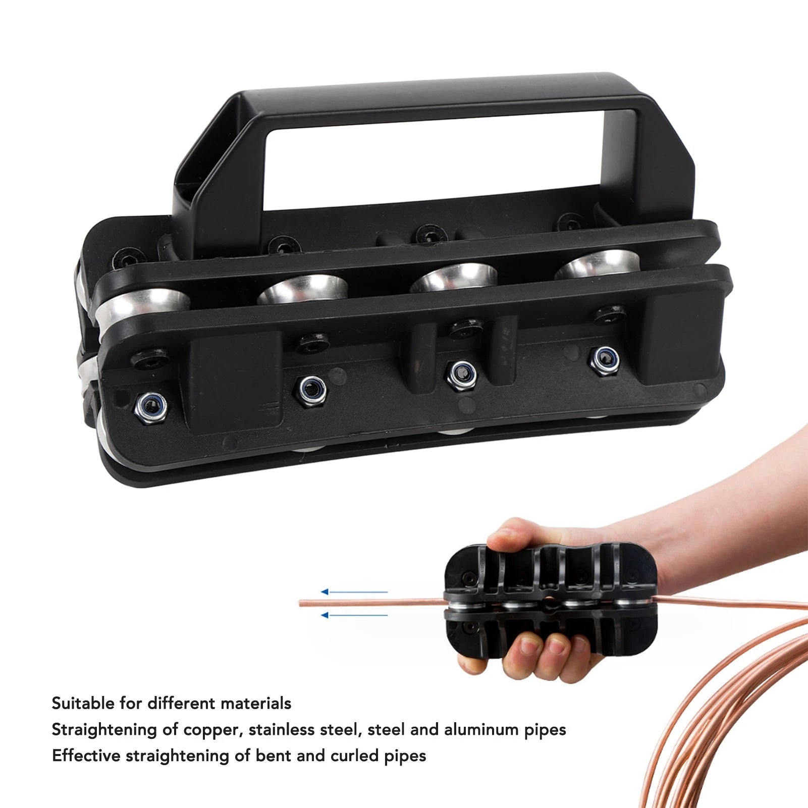 Car Tube Straightening Tool 20MM Pipe Straightener Professional Efficient Handheld Tool for Automotive Brake and Fuel Lines Qme