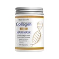 Unisex Keratin Hair Mask with Collagen and Coconut Oil - Deep Care Cream for Long Hair, Moisturizing, Suitable for Dry/Damaged Hair, Suitable for All Types Qme 100g