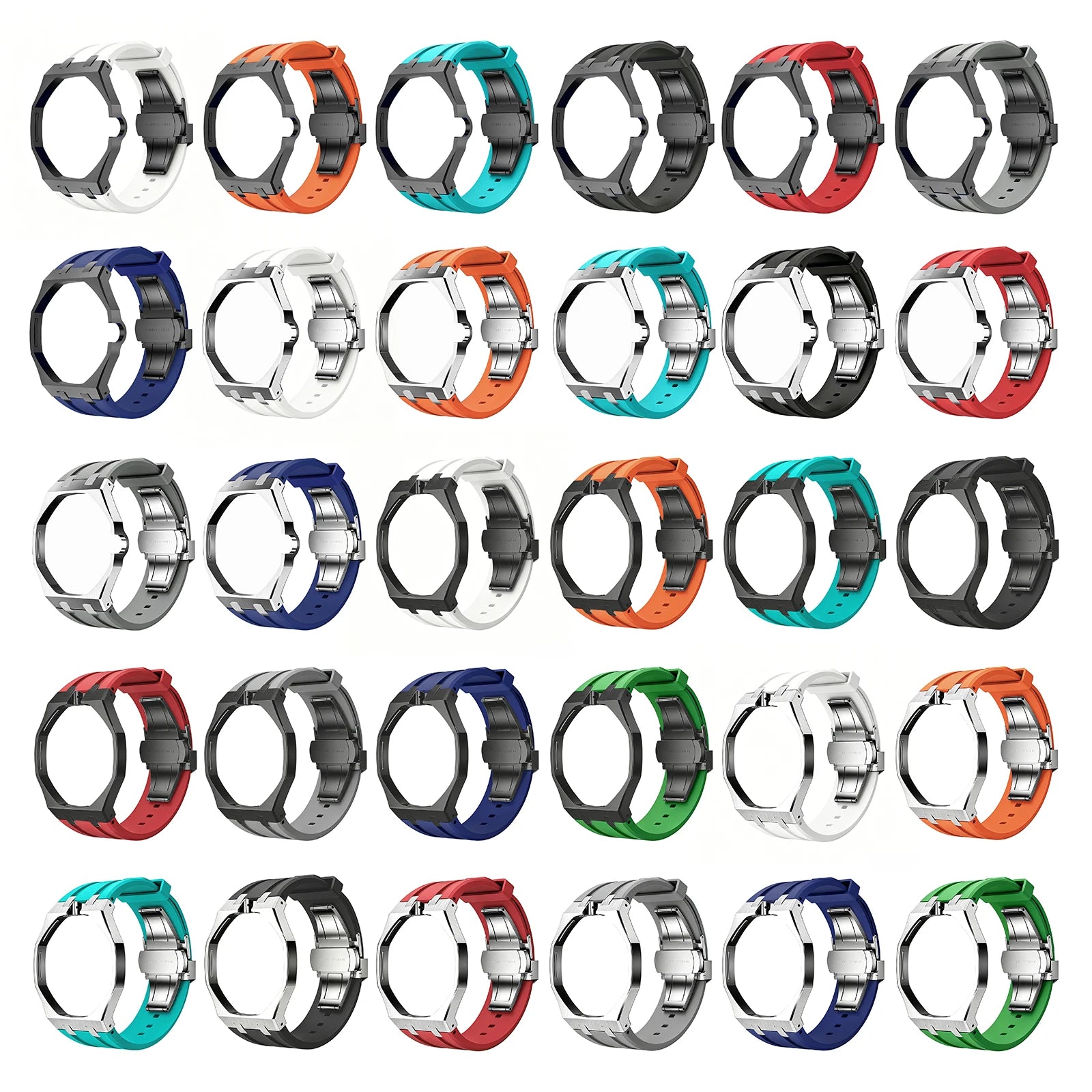 For Swatch X Royal Pop Silicone Sport Replacement Band Quick Release Scratch Proof Strap Set for Sport Activities Daily Commute Qme