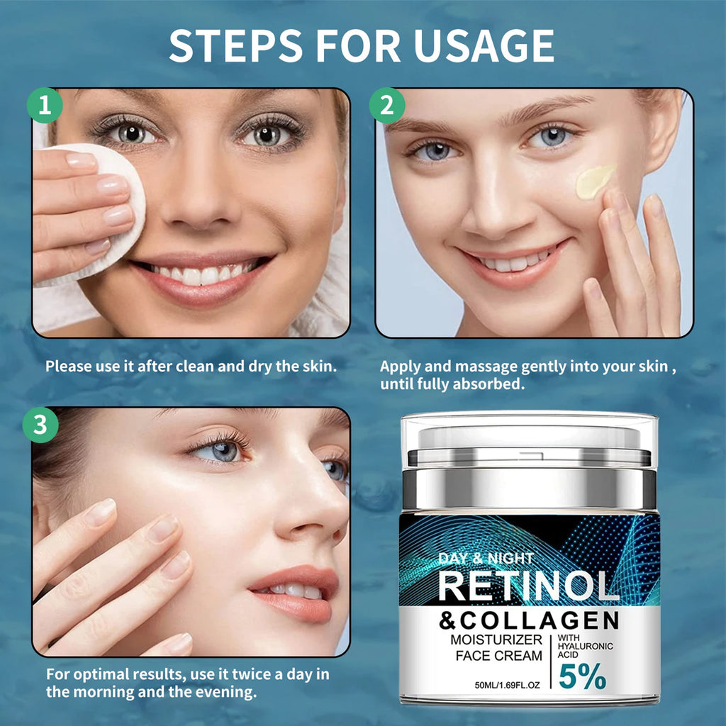 Retinol Face Cream Anti Age Firming Smoothing Rejuvenating Qme