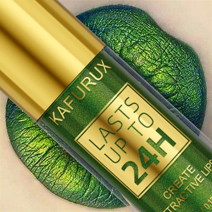 3 Colors Smoky Green Lipstick Pencil Stick Waterproof Pearlescent Qme