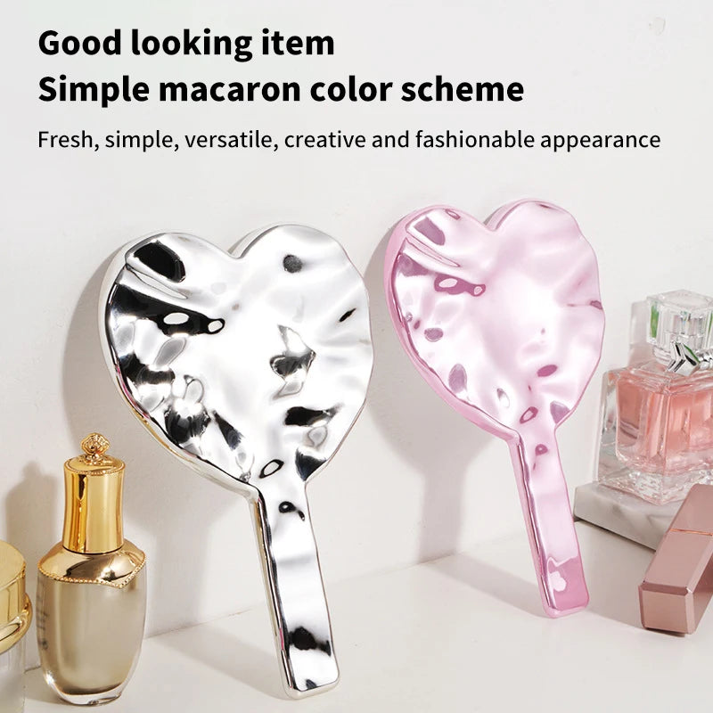 Female Handle Makeup Cosmetic Beauty Tools Handheld Vanity Make Up Qme