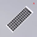 Ukraine Language Keyboard Sticker Black Clear Background White Blue Qme A