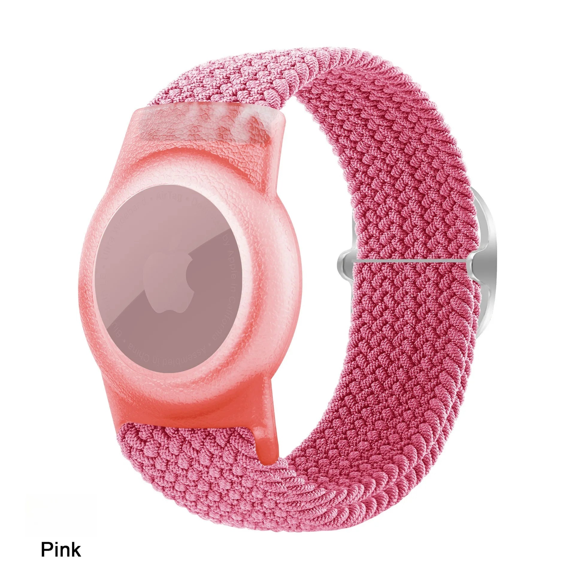 A Nylon Watch Strap for Apple Watch with Scratch-Resistant Protective Cover Replacement Accessory for Adults And Kids Qme pink