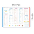 First Foods Chart Magnetic Baby Checklist Multifunctional Food Qme A