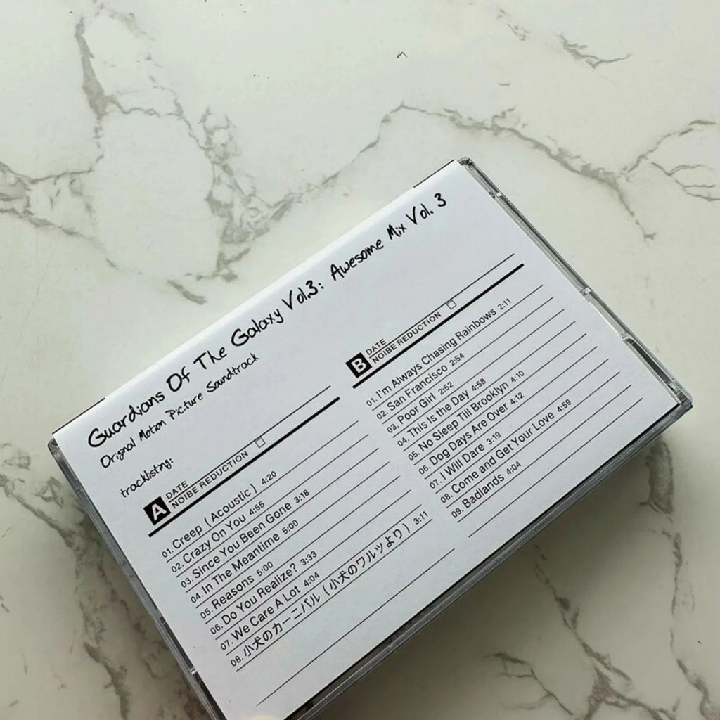 Movie Music Themed Cassette Tape, Space Adventure Style Cover, High-Fidelity Analog Audio Media for Music Fans & Home Decor Qme