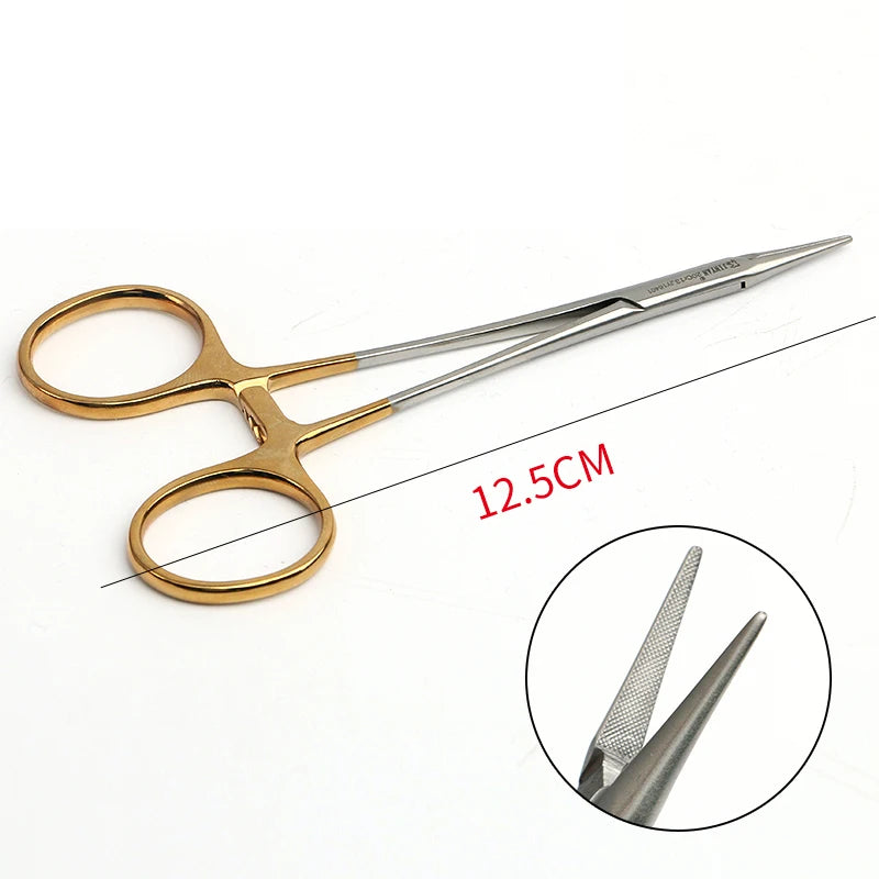 Tiangong Gold Handle Needle Holder Scissor Aesthetic Plastic Surgery Qme Grey