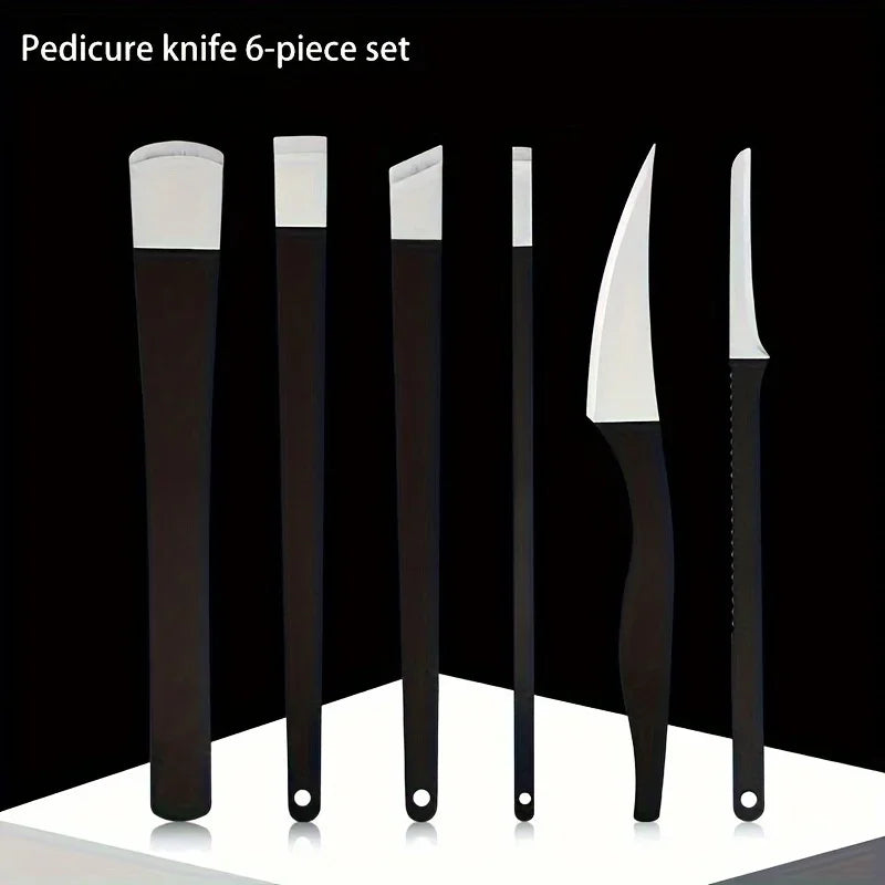 Stainless Steel Foot Care Sharp Exfoliating Knife Smooth Scraper Qme