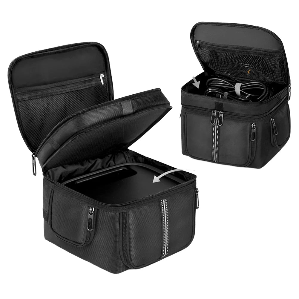 Carrying Case Storage Case Multiple Pockets Travel Storage Bag Protective Case for Ecoflow Portable Power Station River 3/3 Plus Qme