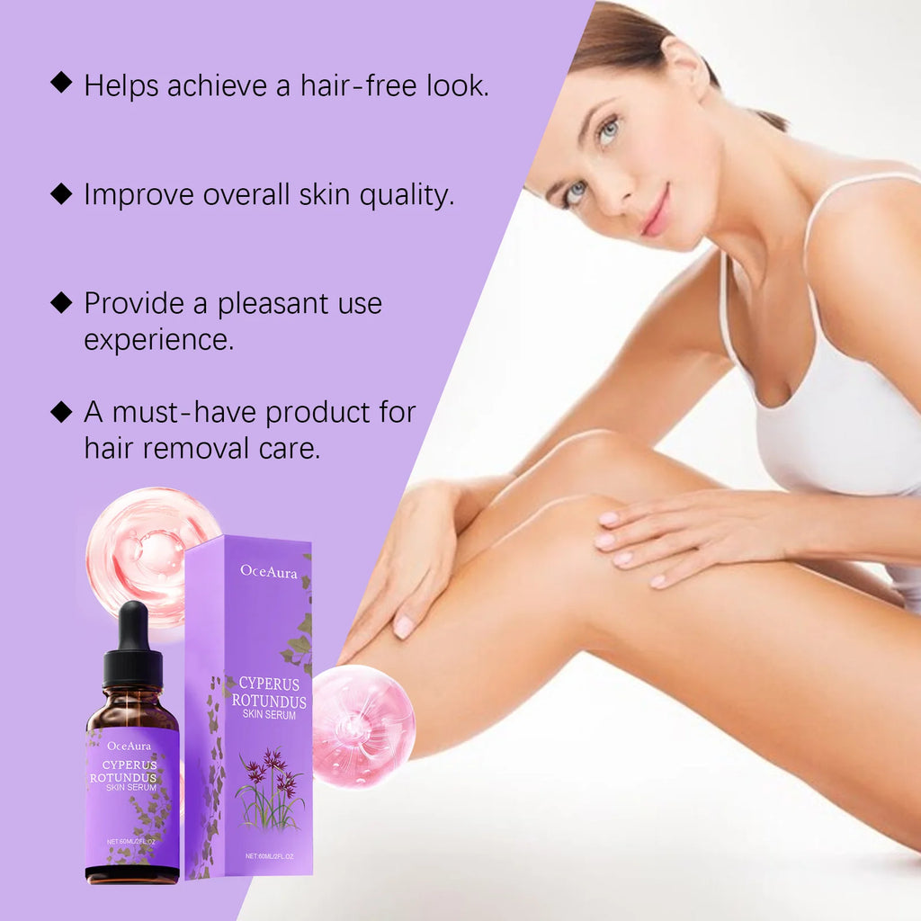 Cyperus Rotundus Skin Serum Nourishing Soothing Skin Inhibit Hair Moisturizing Refreshing Slowing Body Hair Inhibitor Oil Qme