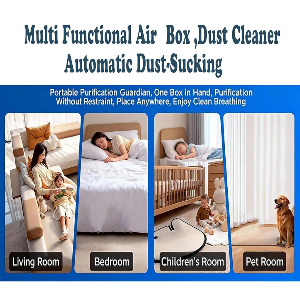Air Purifiers for Bedroom 120g Plant-Based Cleaner Box Automatic Dust Remover No Electricity Required for Home Dorm Apartment Qme