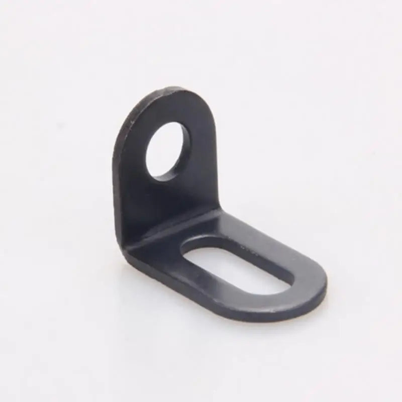 ^10pcs Metal Corner Braces Brackets Right Angle L Shape Brace Bracket Black Qme