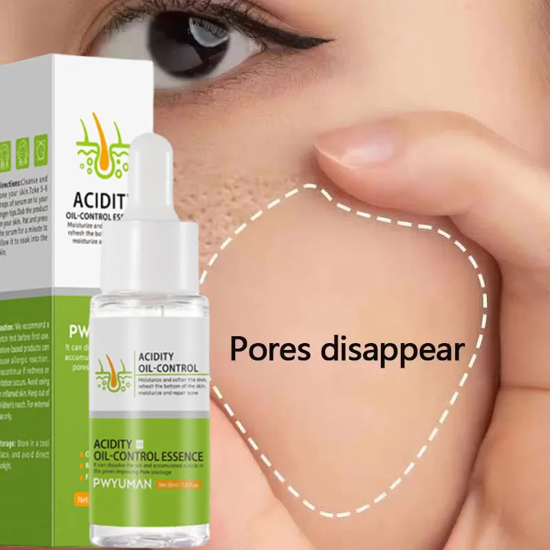 Salicylic Acid Pore Shrinking Serum Quick Elimination Large Pores Remove Blackhead Acne Tighten Smooth Skin Korean Care Product Qme 1pc